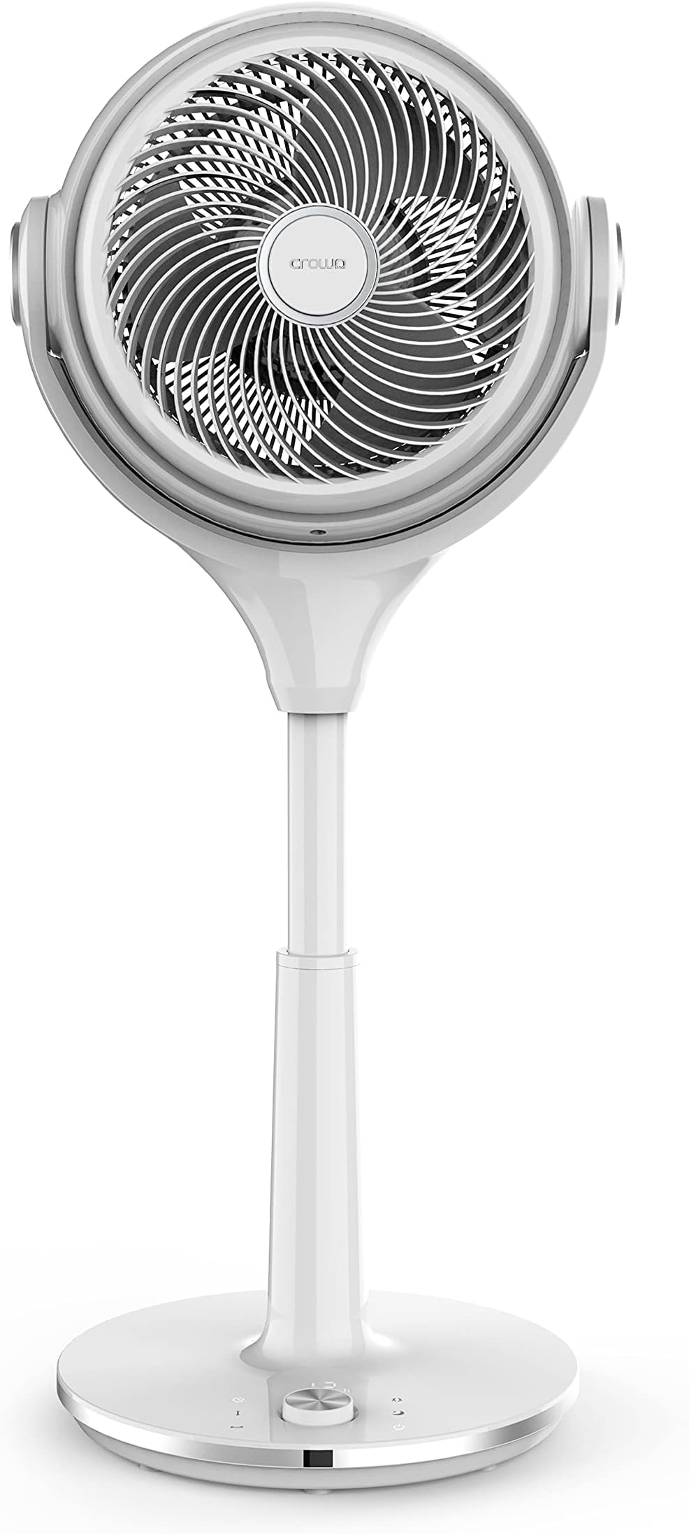 Crownline CF-254 10” Stand Circulator Fan with Remote, Touch Control, 30 Speeds, 3 Wind Modes, 3D Oscillation 80° Vertical & Horizontal, 12H Timer, Adjustable Height, 35W Power, 220-240V 50Hz
