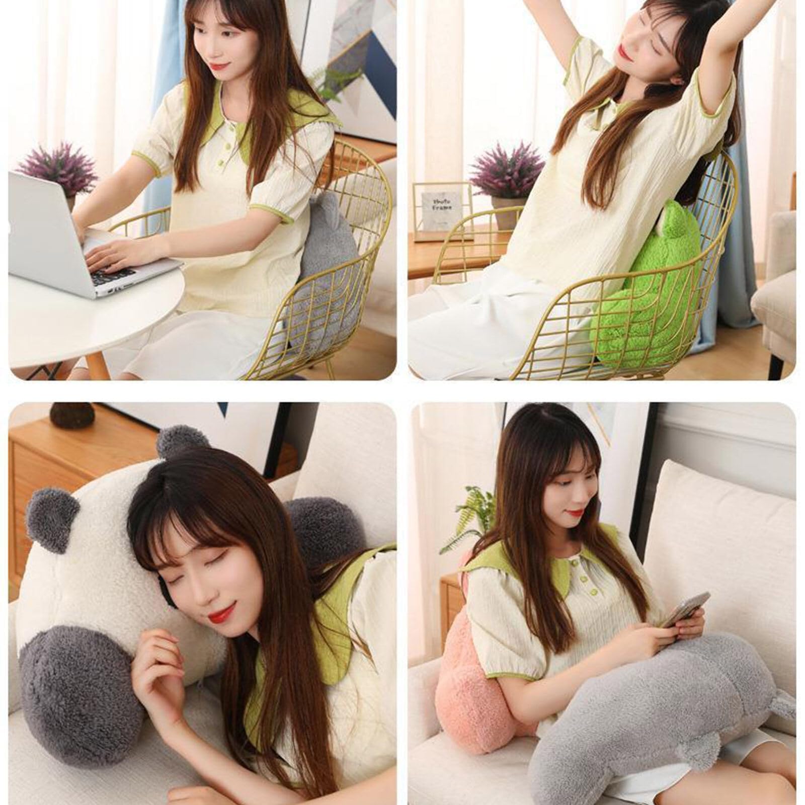 SSLLH Coussin De Lecture Pour Lit - Coussin Soutien Dos Multifonction Avec Housse Amovible 60x30 Cm