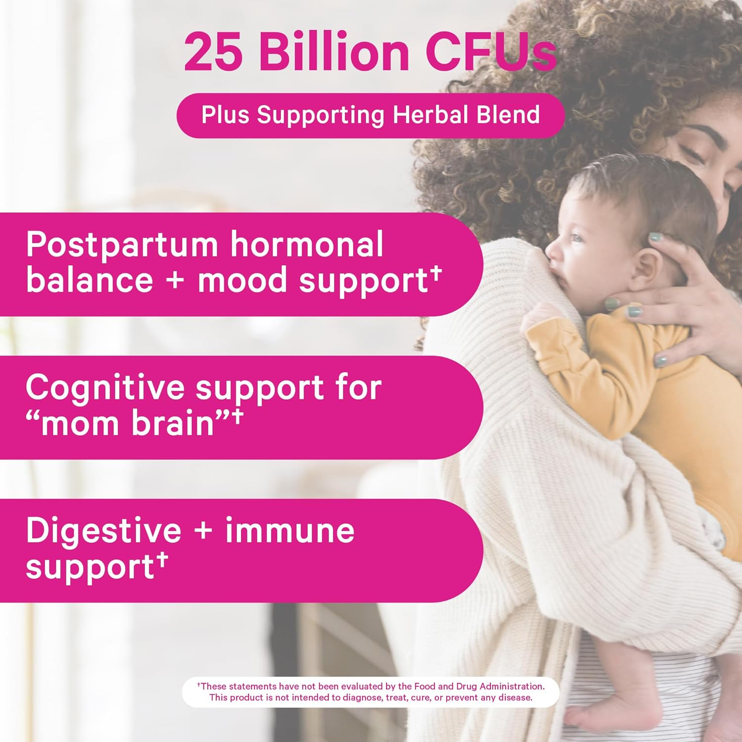 Pink Stork Probiotics for Postnatal Women - 30 Billion CFUS with Ashwagandha and Chamomile, Postpartum Essentials for Hormone Balance, Mood Support, Gut Health, Digestive Wellness, 30 Capsules - Image 3