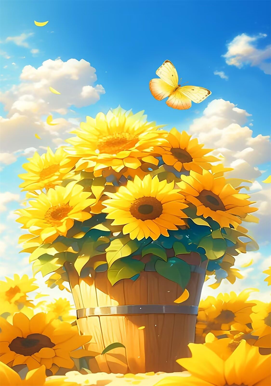 Puzzle 2000 Pezzi Farfalla Girasole Puzzle Classici, Giochi Rilassamento e Intelligence, Puzzles Impossible, Idea Regalo Uomo e Donna