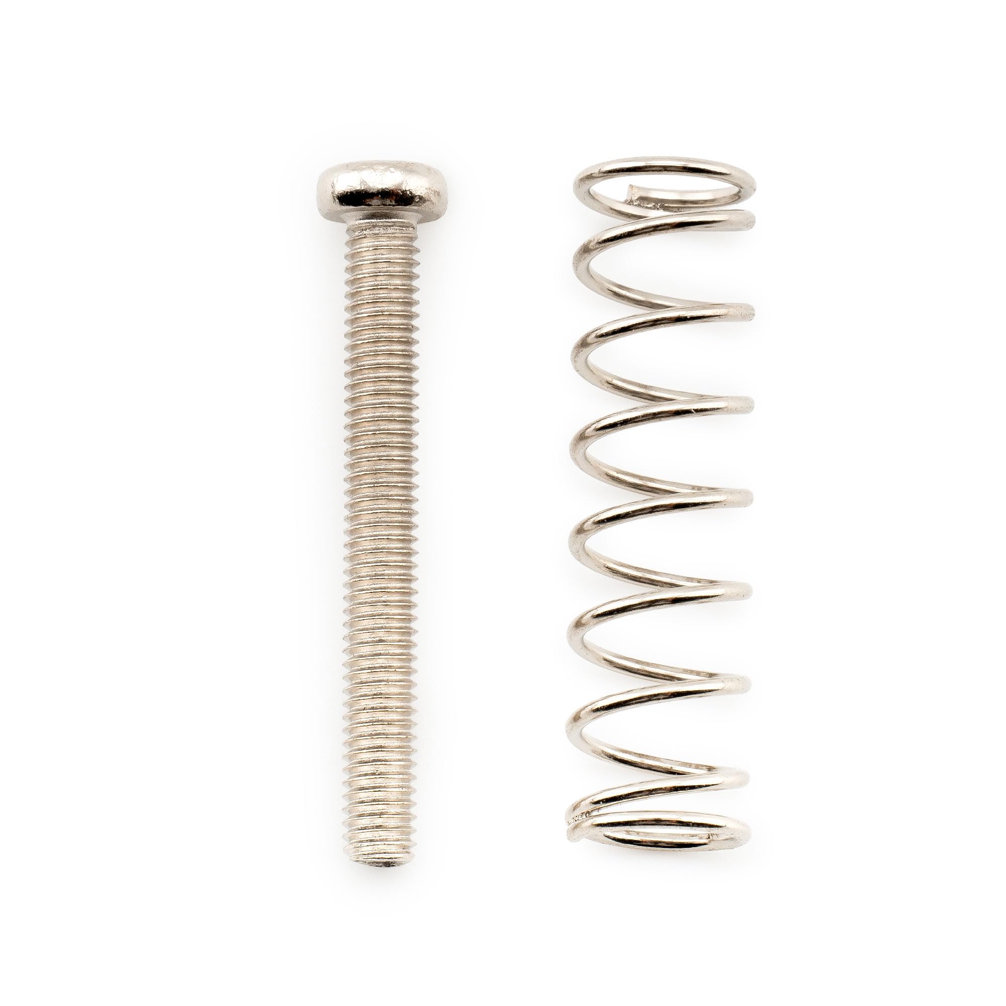 Musiclily Pro M3x25mm Pan Head Humbucker Pickup Mounting Screws and Steel Springs Set for Import Electric Guitar Nickel (Set of 6) - Image 4