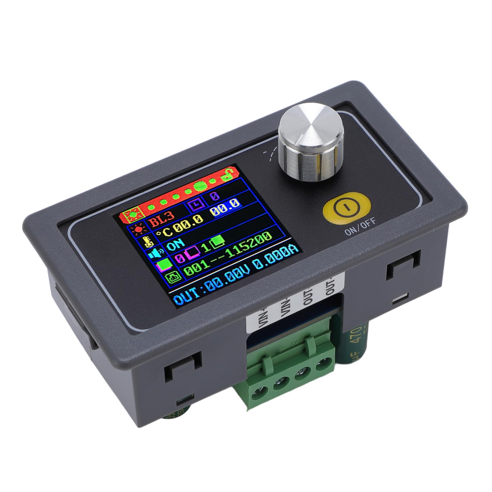 DC na DC 12A Cyfrowy Regulator Napięcia z Wyświetlaczem 6-30 V do 0-36 V Regulowany Konwerter Step Up Down z Pokrętłem Potencjometru Przełącznik Włączania i Wyłączania dla