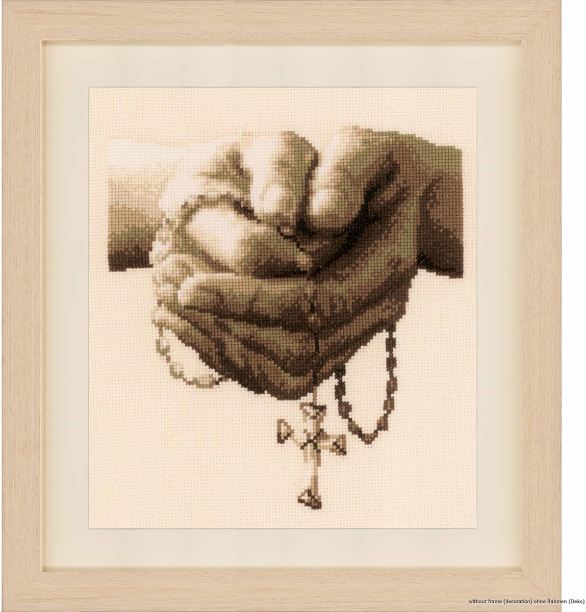 Vervaco Counted Cross Stitch Kit 8"X9.6"-Praying (14 Count) -V0021381