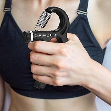 Pack of 2 Hand & Trainer Adjustable Forearm & Grip Strength Trainer for Fitness, Climbing, Stress Relief