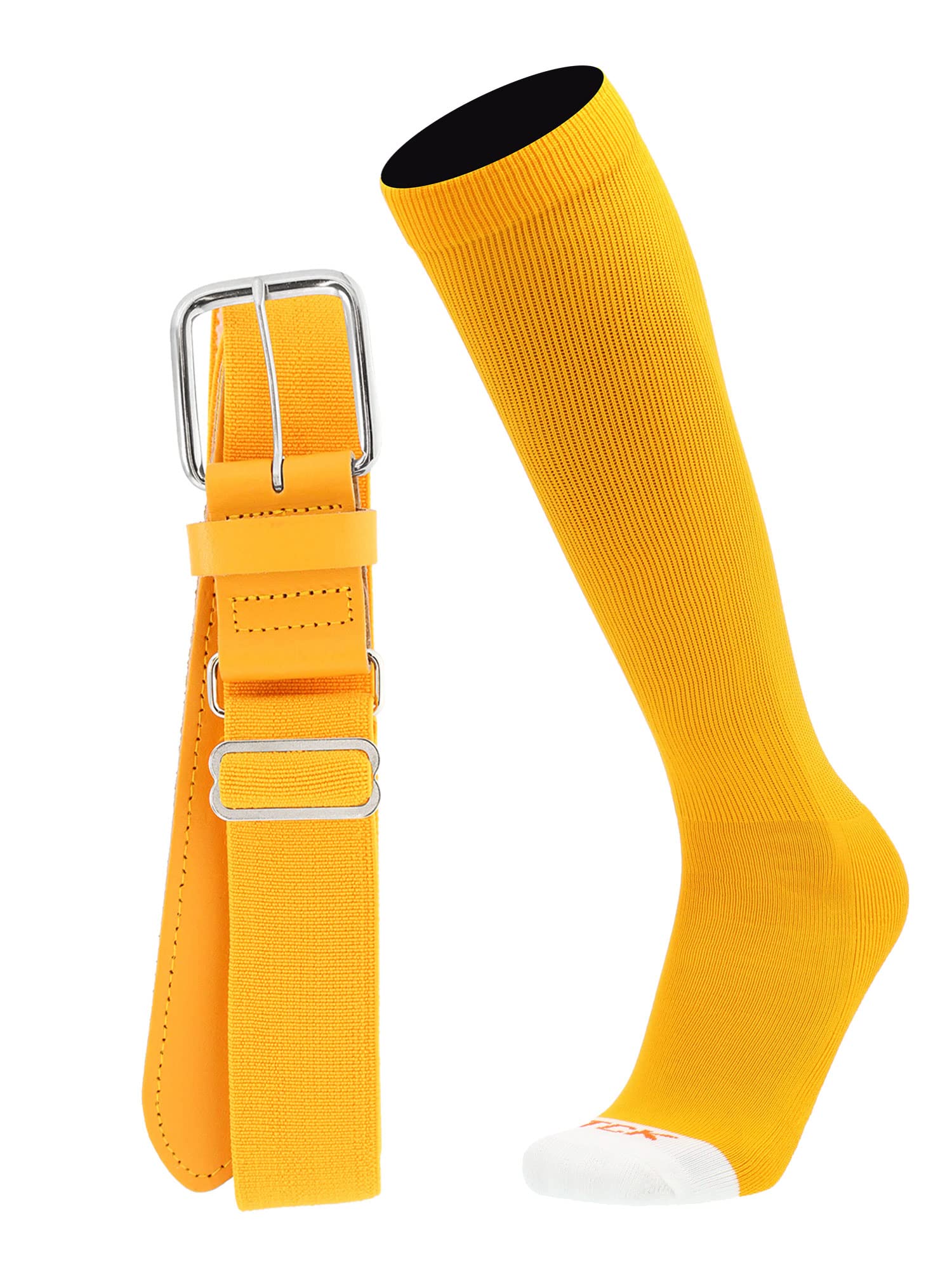 MadSportsStuff Softball or Baseball Socks and Belt Combo - Youth and Adult Sizes Boys and Girls Men and Women
