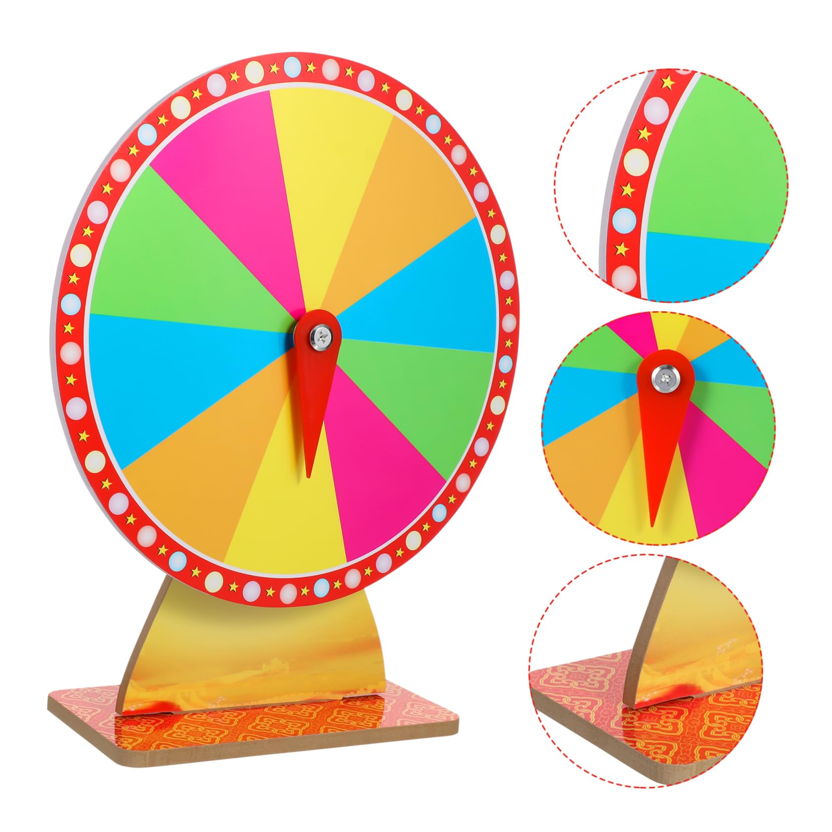 Cabilock Desktop Roulette Wheel Dry Erase Spinning Wheel for Parties Carnival Events and Games Portable Prize Wheel for Fun and Interactive Experiences