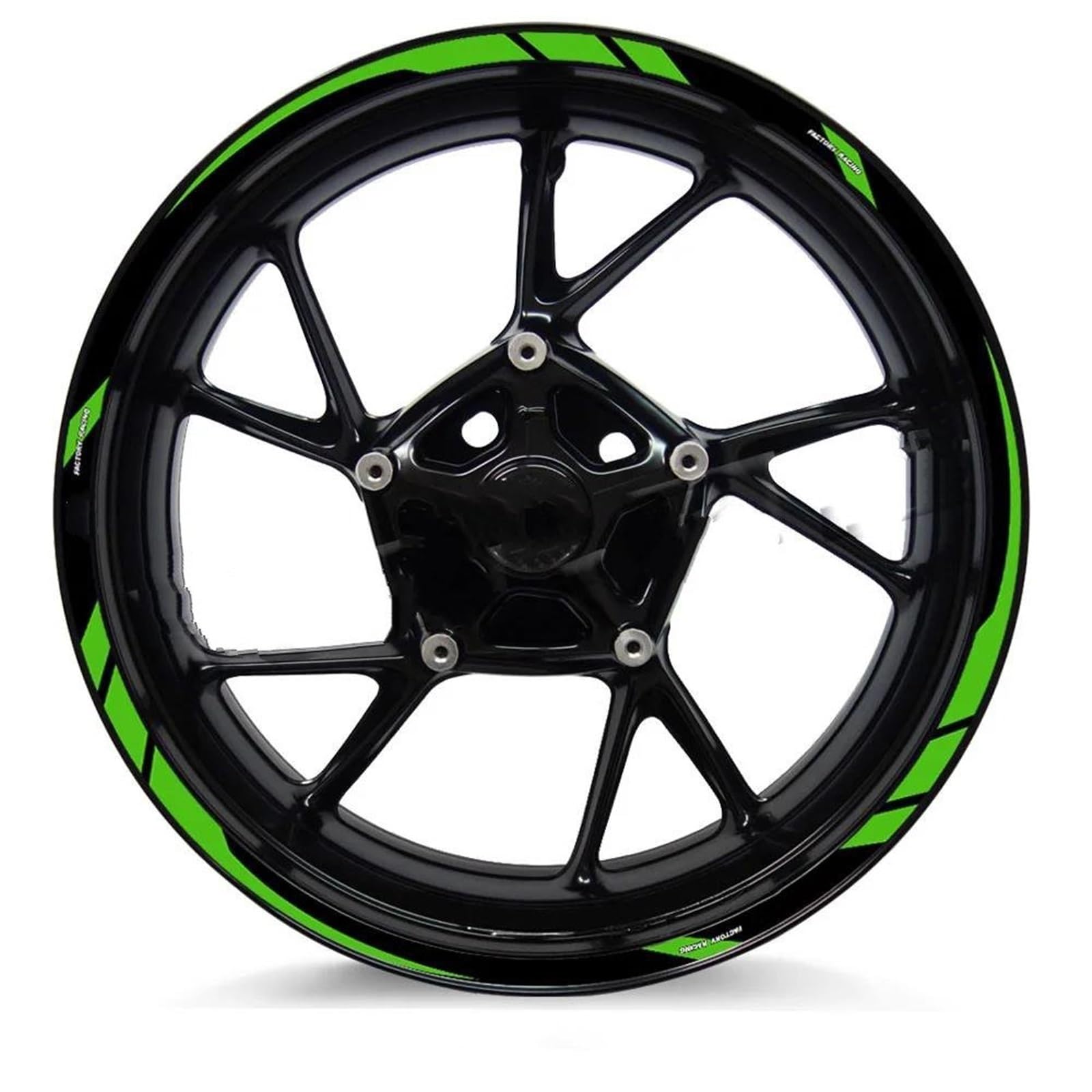 Stickers Motorcycle Wheel Stickers Reflective Decorative Rim for Tuono V4 1100 RSV4 RS150 250 660(Style 7)