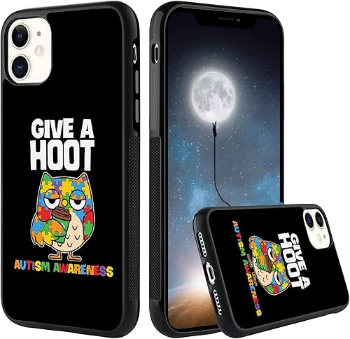 Give A Hoot - Funda para iPhone 16, 15, 14, 13, 12, 11 Pro Max, Galaxy S25, S24, S23, S22, S21, FE, Ultra Plus, Note 20, A16, A15, A14, A54, Moto