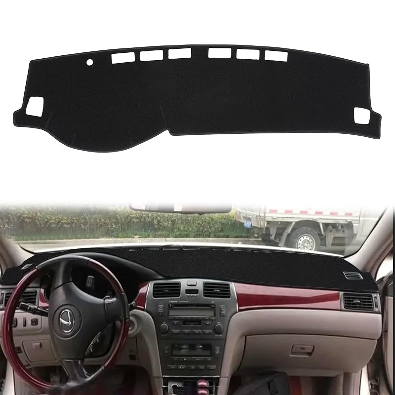 Capa para Painel em Carpete Preta para Lexus ES300 e ES330 2002 a 2006 HanLanKa