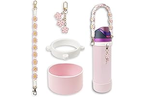 Owala Silicone Boot Set: Anti-Slip Sleeve and Water Bottle Handle for Owala...