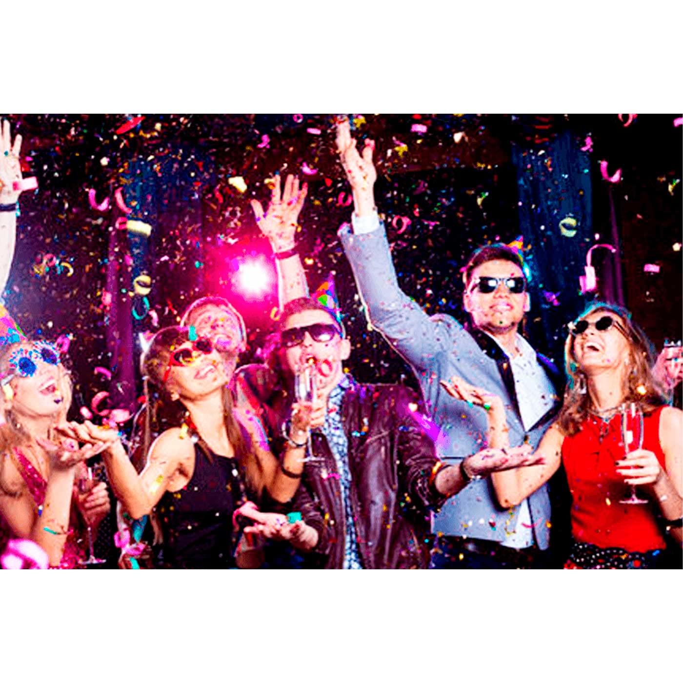 Tradineur - Pack de 12 cañones de Confeti de Aire comprimido, Popper, Cracker de Confetti, cumpleaños, Bodas, Fiestas, Celebraciones (Fluorescente - 40 cm)