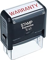 Vista 1 de StampExpression - Warranty Office Self Inking Rubber Stamp - Red Ink (A-5423)
