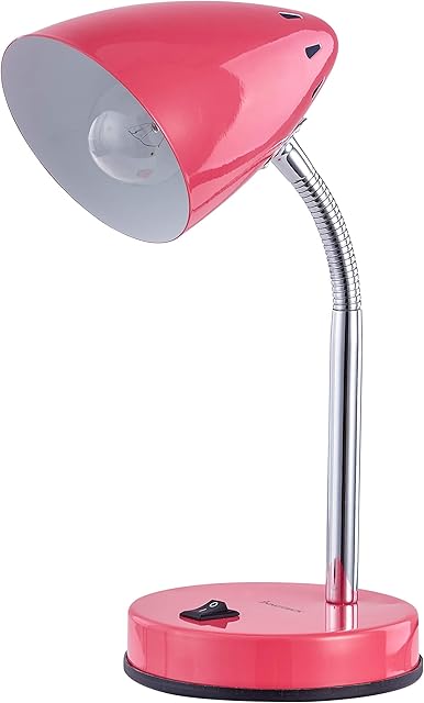 Innoteck Colour Adjustable Desk Lamp, Metal, 40 W, Pink