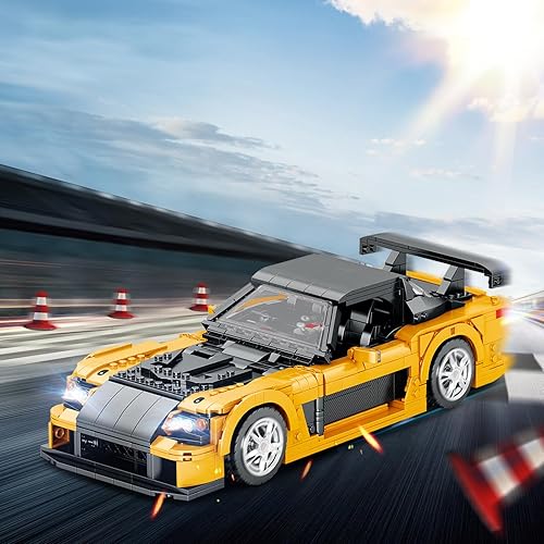 Miniatura 6 de JMBricklayer Bloques de construcción de autos de carreras, modelos de autos coleccionables, juguetes de construcción y juegos técnicos, modelo MOC