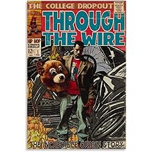 Affiche TAICI Kanye Affiches de musique hip-hop West Comic pour pi&egrave;ce Art mural esth&eacute;tique en toile D&eacute;coration de chambre 16x24 pouces (40x60 cm), style Unframe