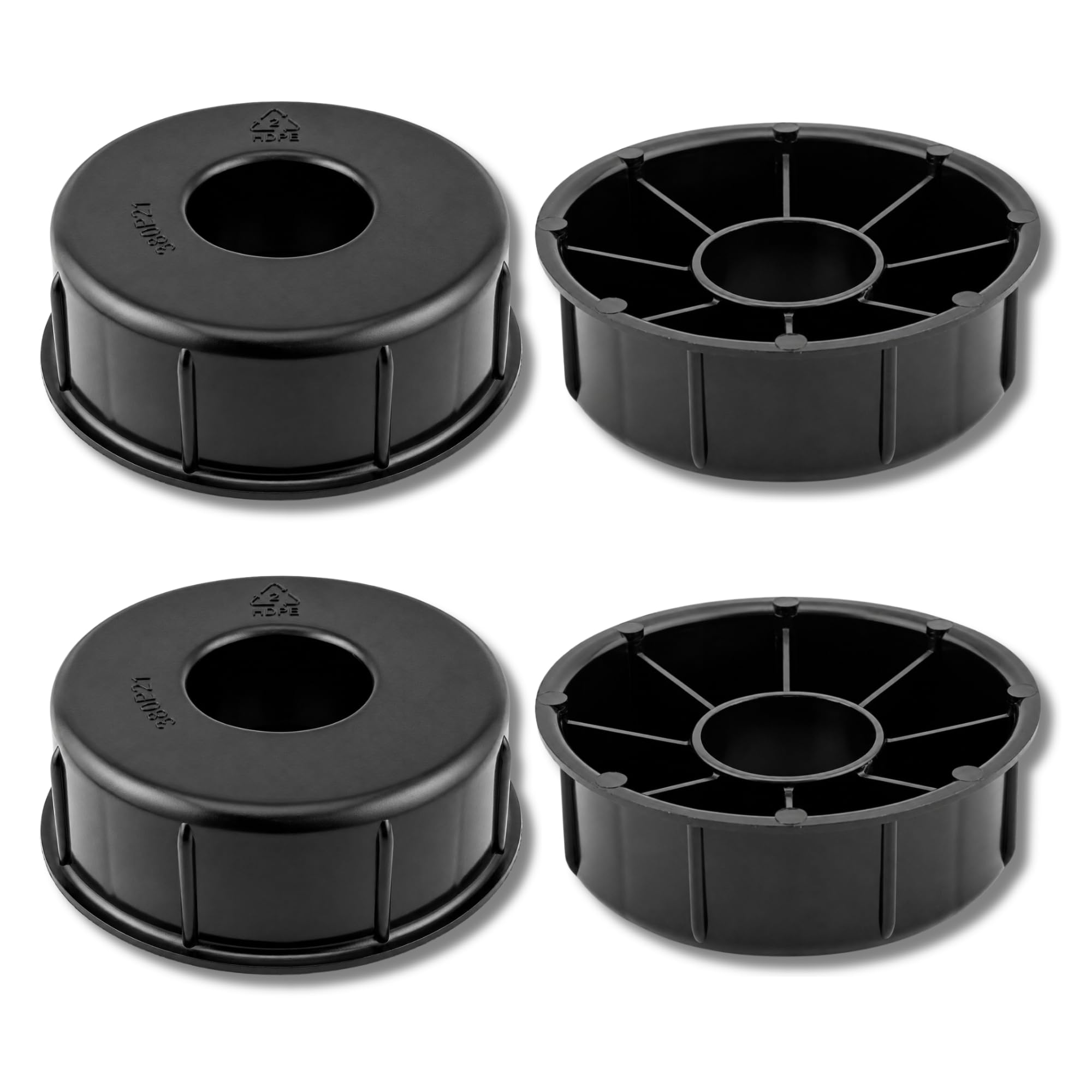 3" to 1" core adapter (2 pairs) for labels, stickers and kraft paper rolls.Allows label rolls with 3" cores to be mounted on dispensers, compatible with axes of — image 1