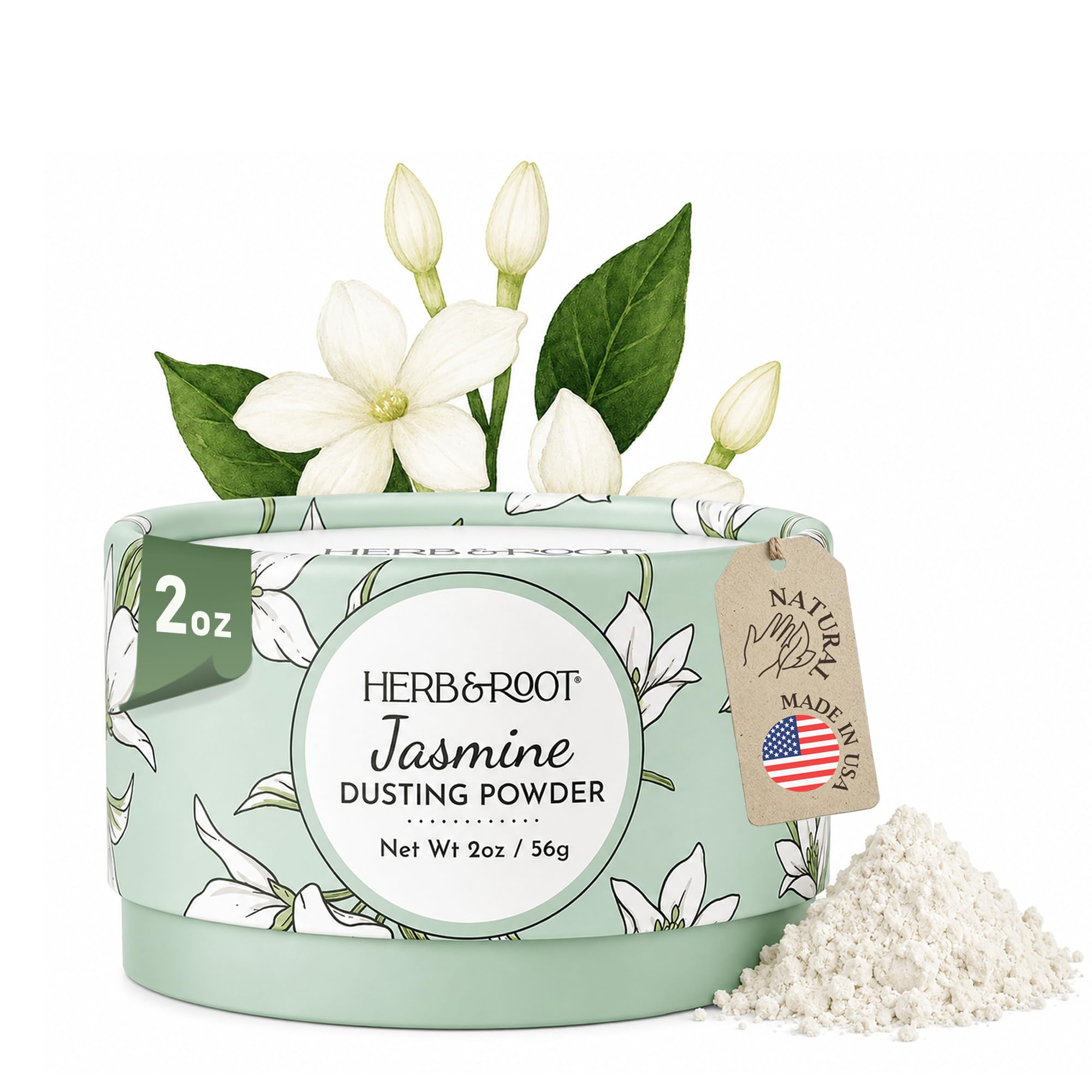Amazon.com: Jasmine Dusting Powder (2 oz Travel Size) – Talc-Free