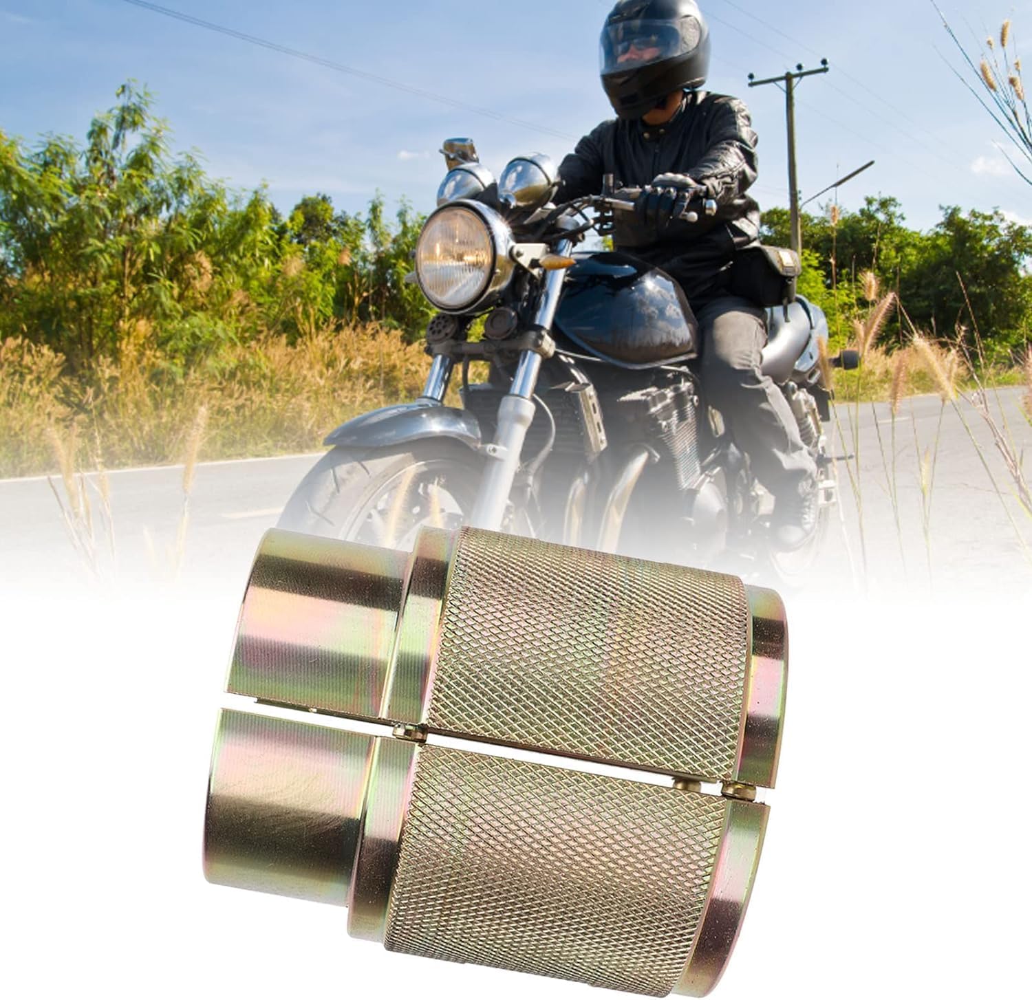 48mm Fork Seal Driver, Fork Seal Driver,Motorcycle Fork Oil Seal Driver Tool Universal Carbon Steel for Conventional Inverted Forks 48mm / 1.89in