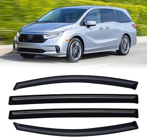 Miniatura 28 de Visera de ventana para Jeep Cherokee 1984-2001 (Excluye Modelo Limited), Protectores Guards Shields de lluvia de canal exterior, Deflector