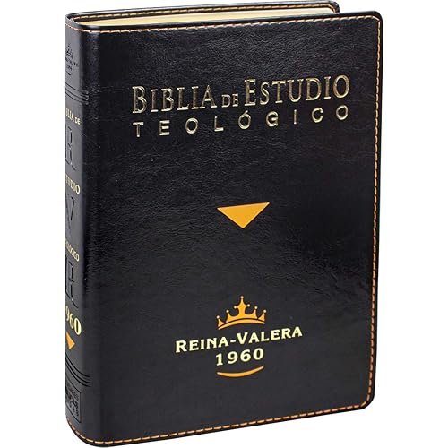 Biblia de Estudio Teológico Reina Valera 1960 Piel Fabricada Negro con Index (Spanish Edition) Imitation Leather – 30 Julio 2019