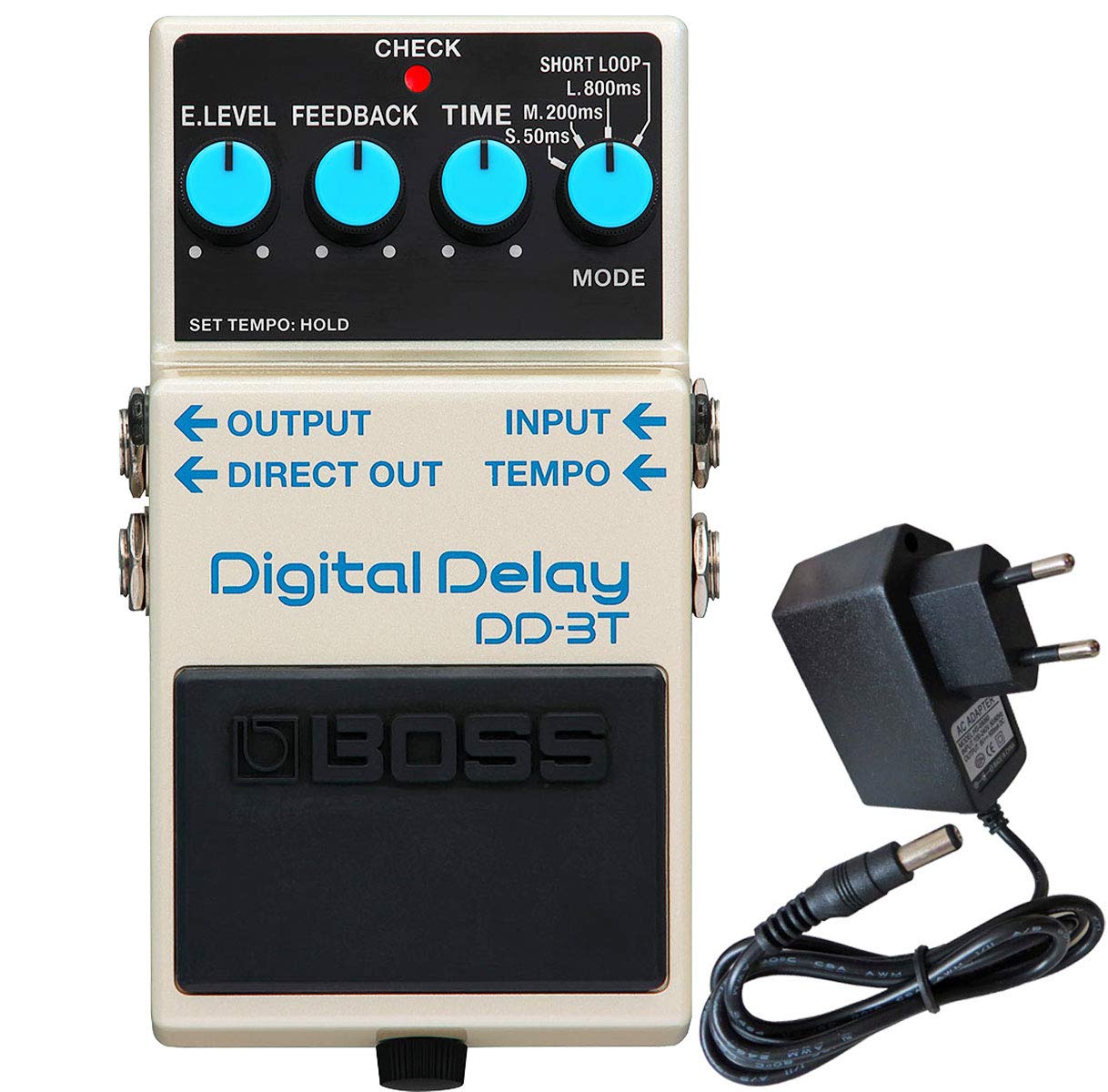 Boss DD-3T Digital-Delay Effektgerät + keepdrum 9V Netzteil