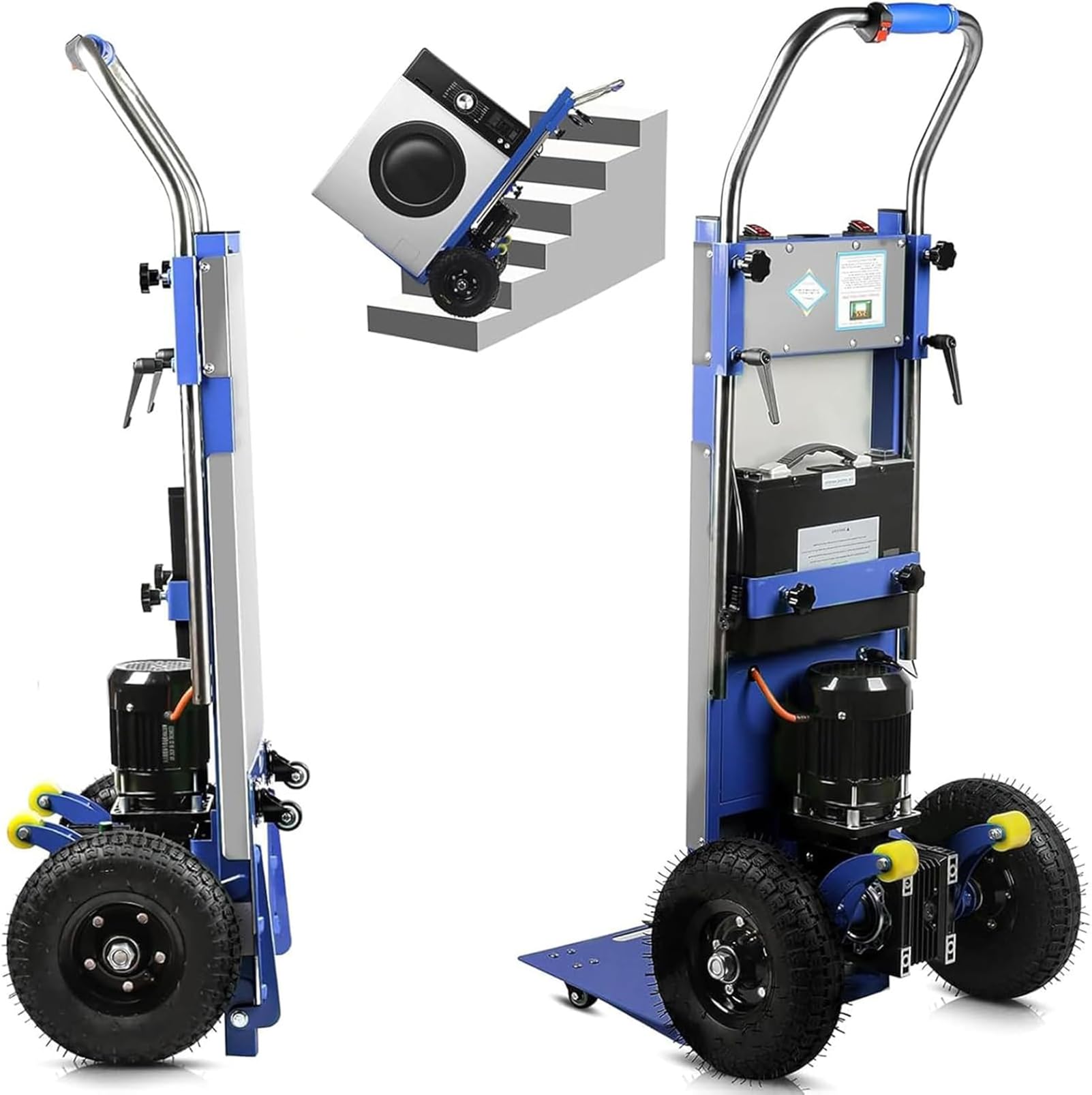 Carretilla Electrica Sube Escaleras Durable Carretilla EléCtrica para Subir Escaleras con Carga De 400 Kg De 1200 W EléCtrica PortáTil Mover Muebles Equipos Pesados Materiales,05