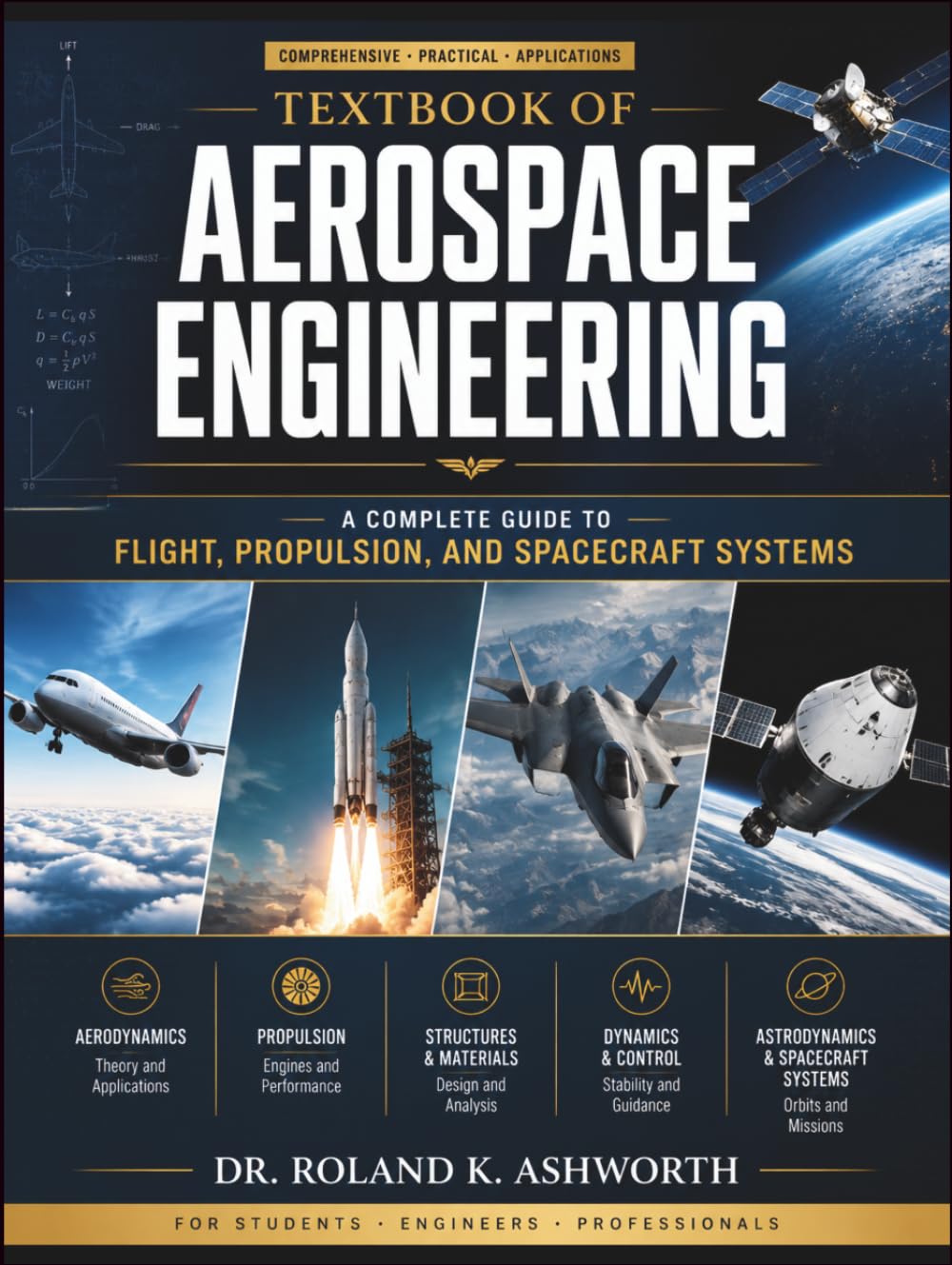 TEXTBOOK OF AEROSPACE ENGINEERING: A Complete Guide to Flight, Propulsion, and Spacecraft Systems (The Ashworth Engineering Library)
