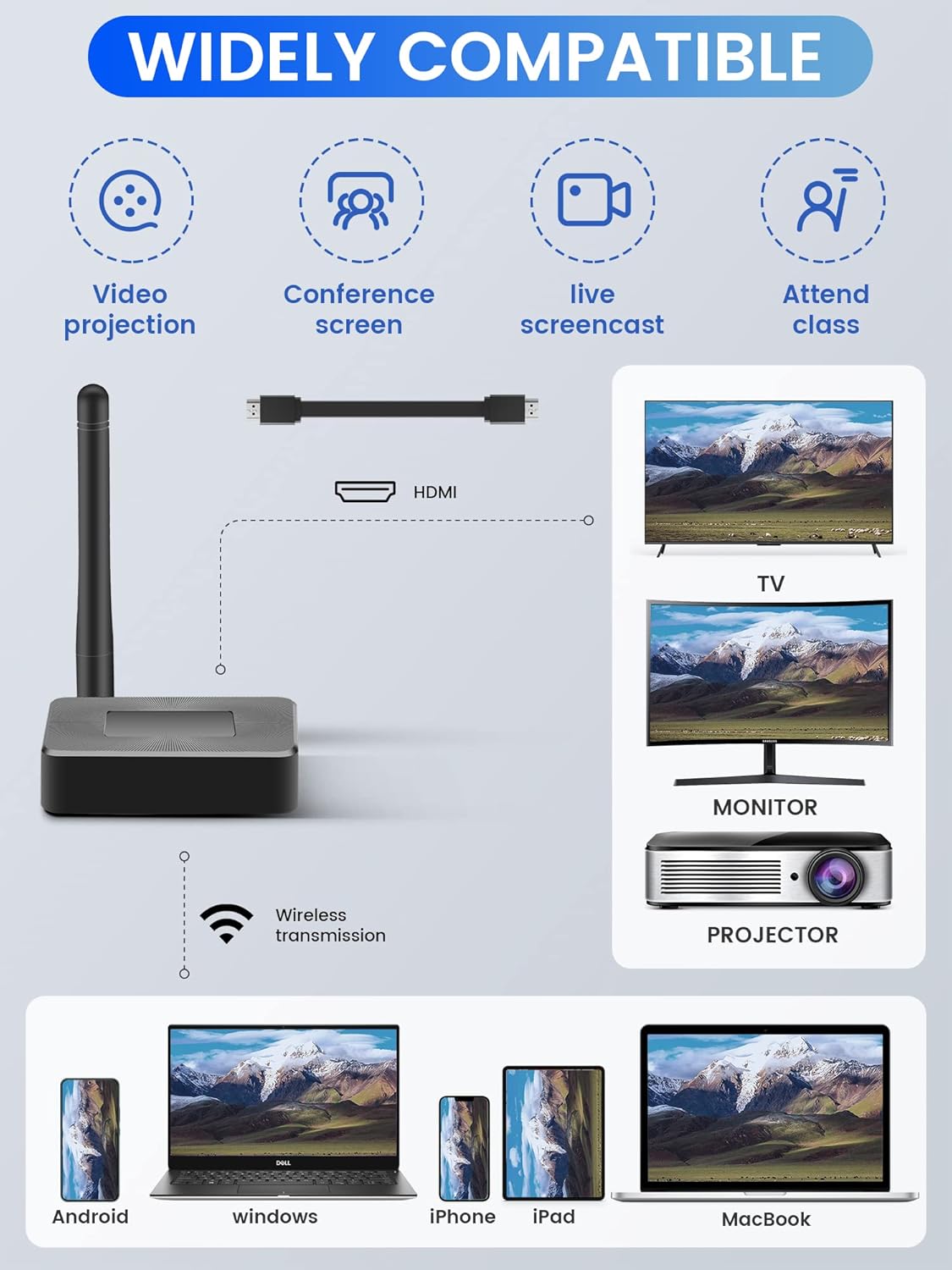 Renkchip Wireless HDMI Display Adapter Supported and Not Supported Apps
