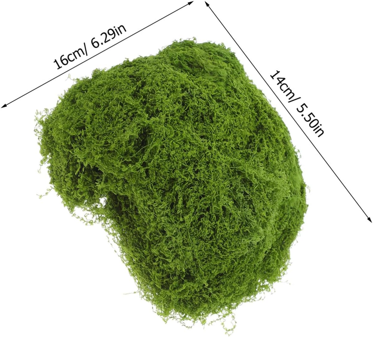 Realistic Artificial Moss Grass 100g Deep Green Faux Moss for Planters Indoor Decorative Simulation Green Plant for Floral Arrangements and Garden Crafts