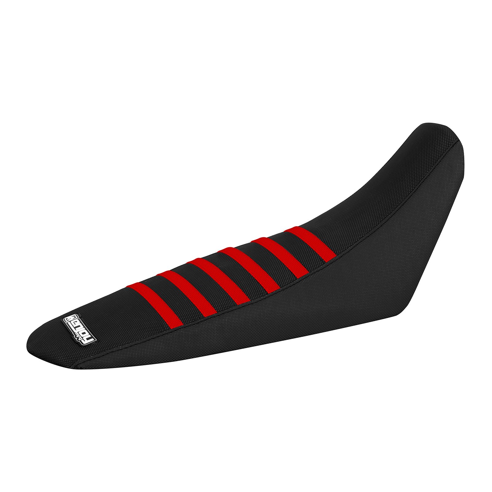 Enjoy Mfg Seat Cover - Compatible Fit for 2008-2014 Yamaha WR 250R & WR 250X - All Black/Red Ribs #110