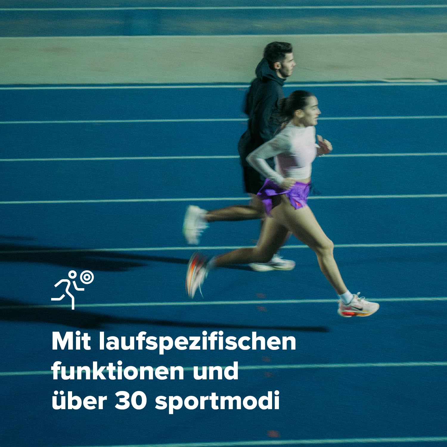 SUUNTO Run GPS-Laufuhr, 1,32" AMOLED-Touchscreen, Leichtgewicht, Multisport, Aktivitätentracker, Präzises GPS, Herzfrequenz-/Schlaf-Tracking, 12 Tage Akkulaufzeit, 4GB Offline-Musikspeicher