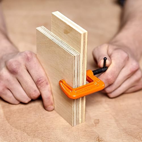 Miniatura 8 de Pony Jorgensen 2610 Abrazadera C de 1 pulgada, naranja (paquete de 2)