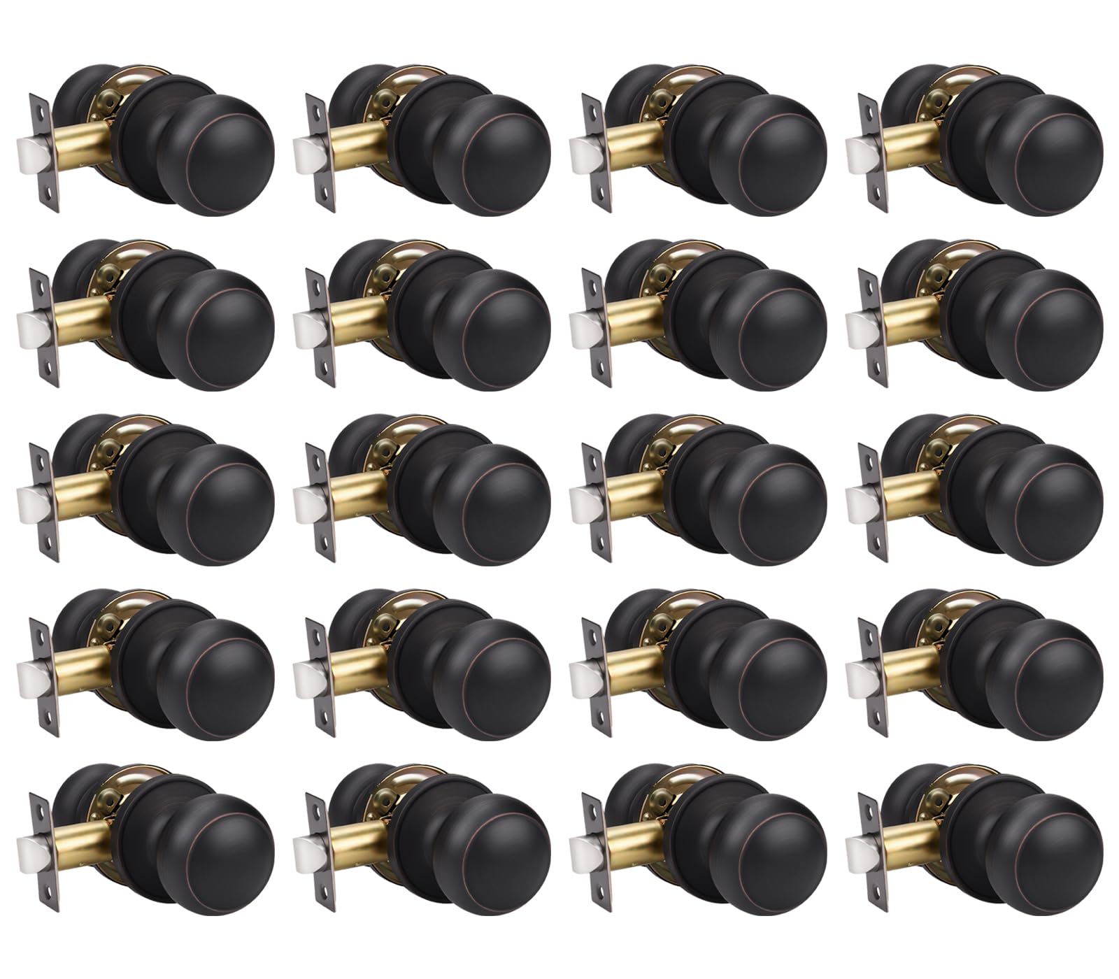 Matte Black Door Knobs - Stylish Passage Handles -14