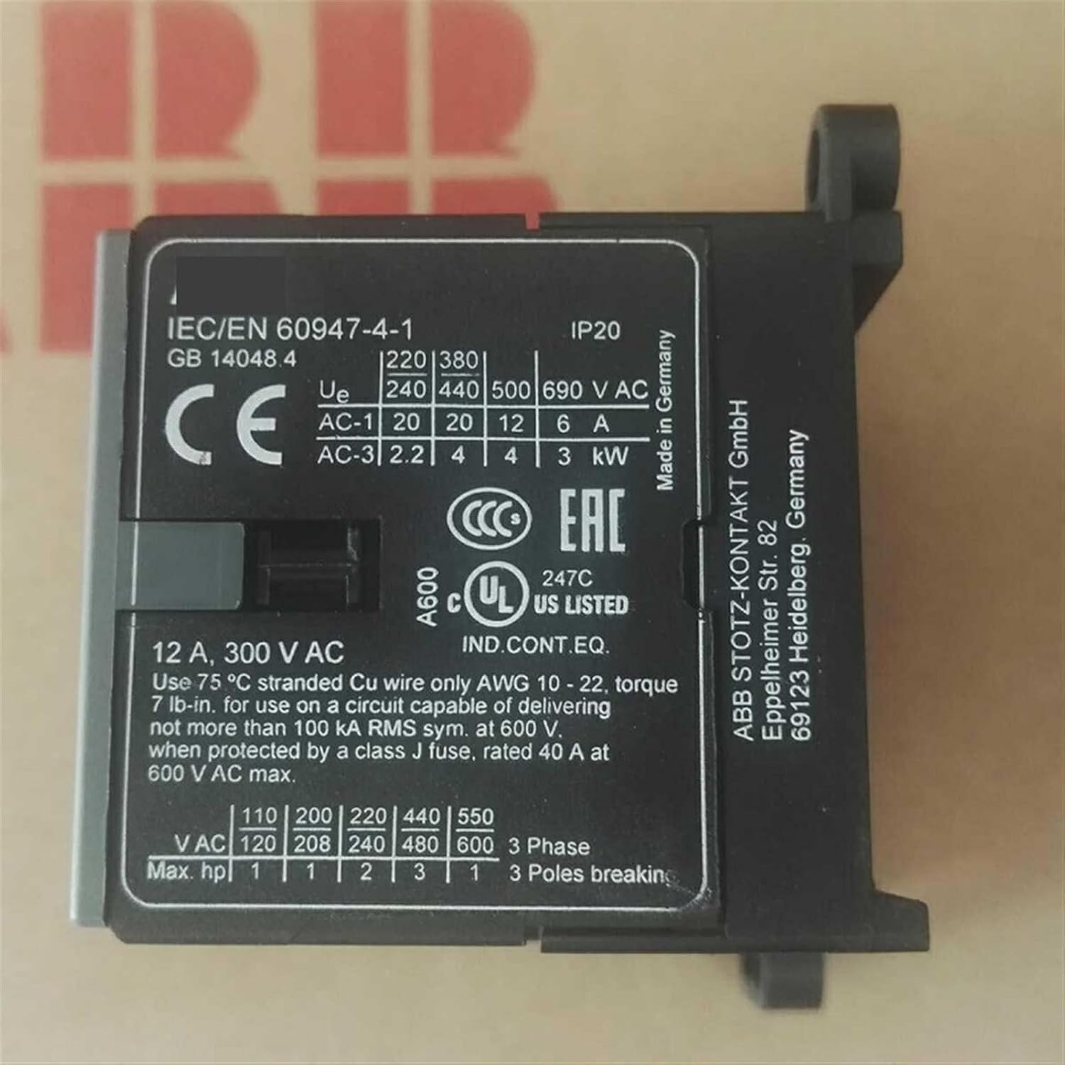 B6, B7, B7D 4-Pole Mini Contactors DC Operated BC6-40-00 BC7-40-00 BC6-22-00 B7D-40-00 1Pcs(BC6-22 220...240V)