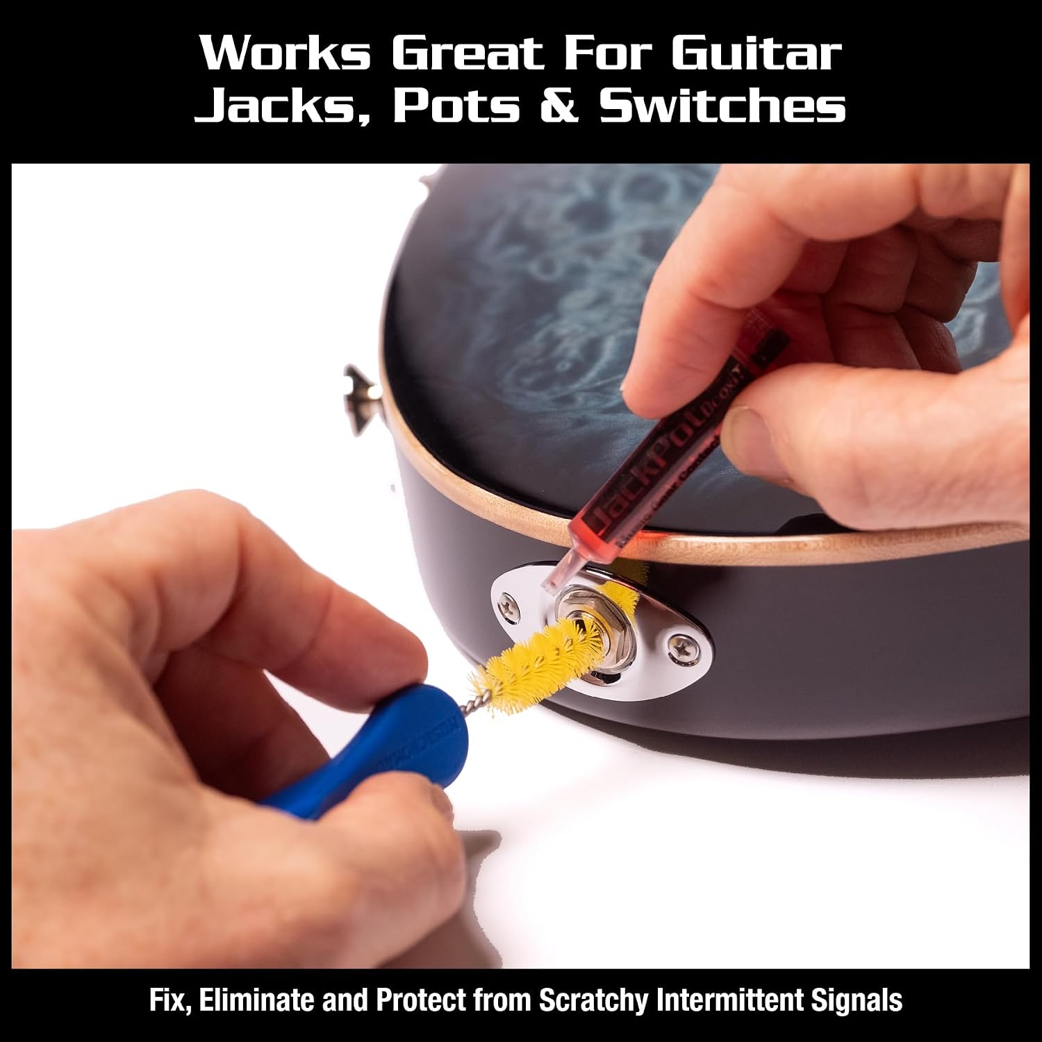 MusicNomad JackPot DeoxIT Contact Cleaner & Brush for Music Gear (MN287)
