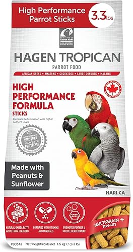 Hagen Tropican Bird Food HARI Parrot Food fórmula de alto rendimiento