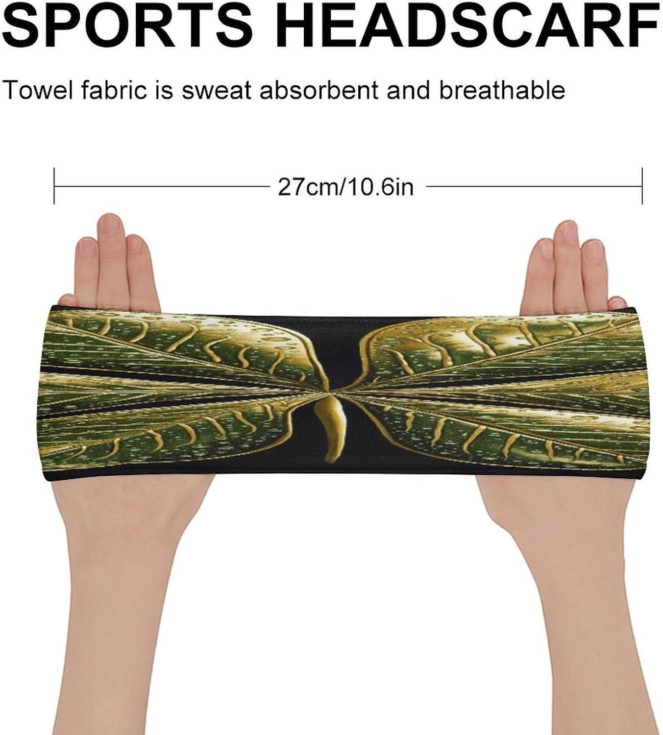 Leaf Shaped Decoration Sport Headbands Sweatband Athletic Headband