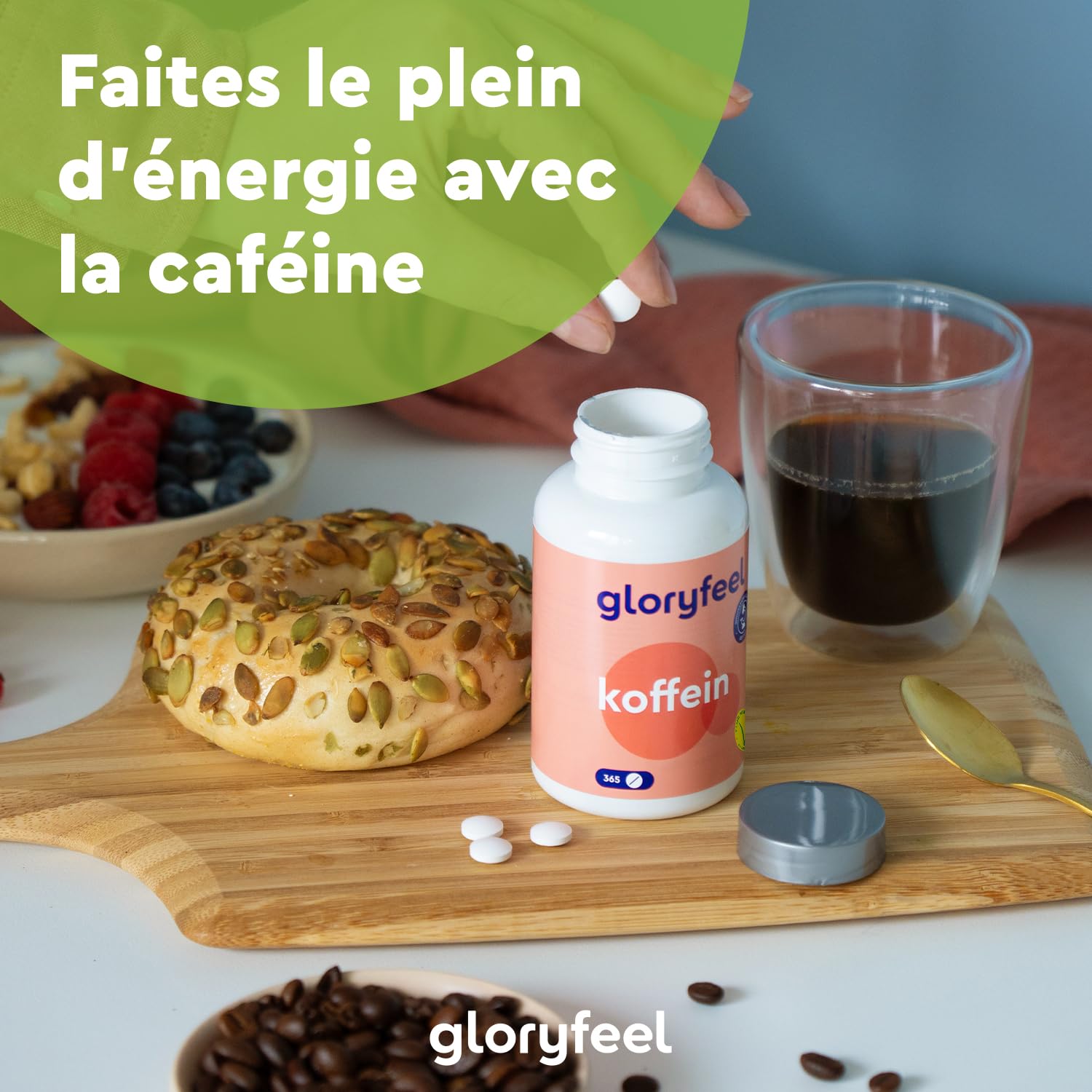 Comprimés De Caféine 200 Mg Sowelo - énergie Et Concentration - 200 Pilules Neuves Péremption 2027