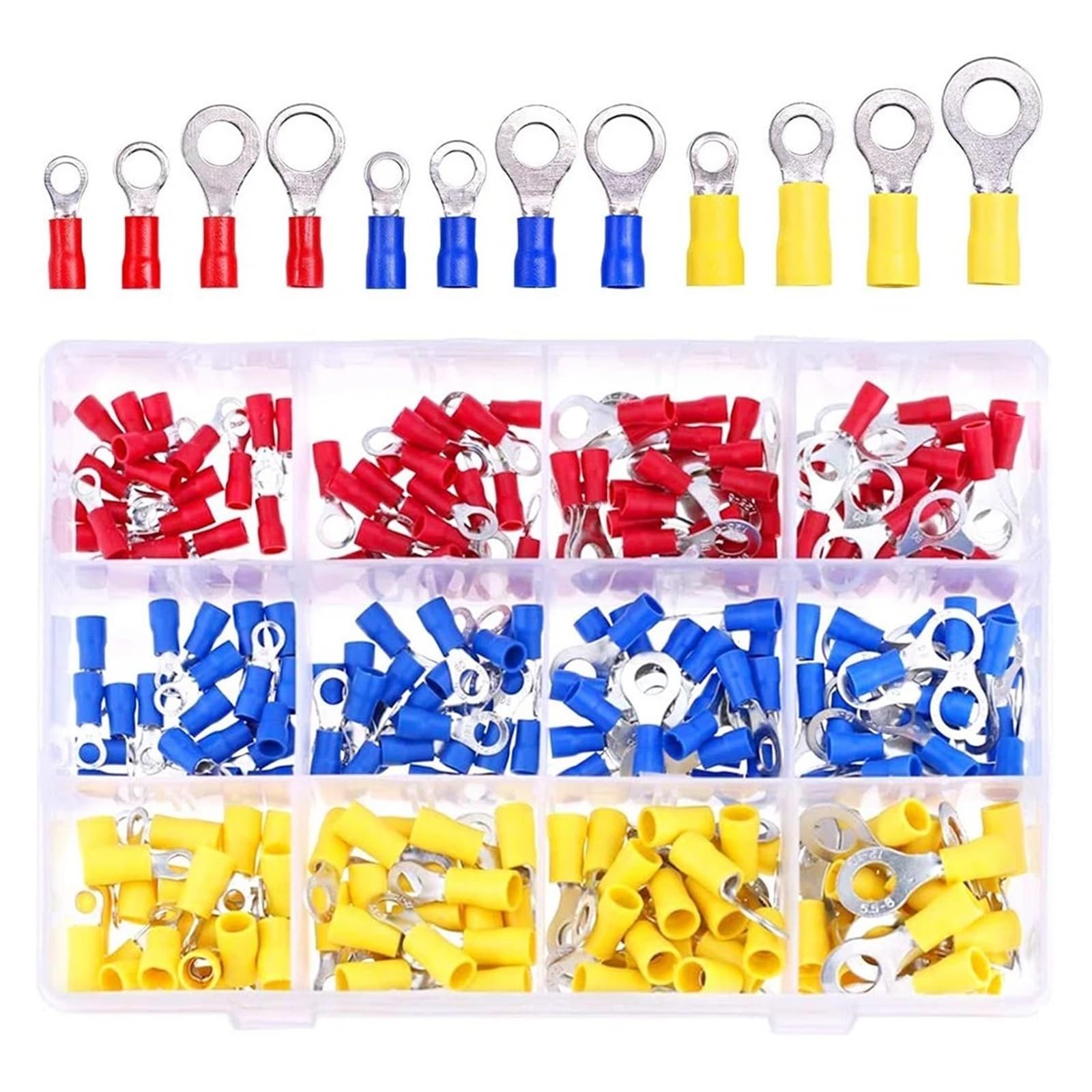 240-teiliges isoliertes Endring-Draht-Crimp-Verbindungs-Crimp-Anschluss-Set, wasserdichte elektrische Drahtklemmen(240pcs)
