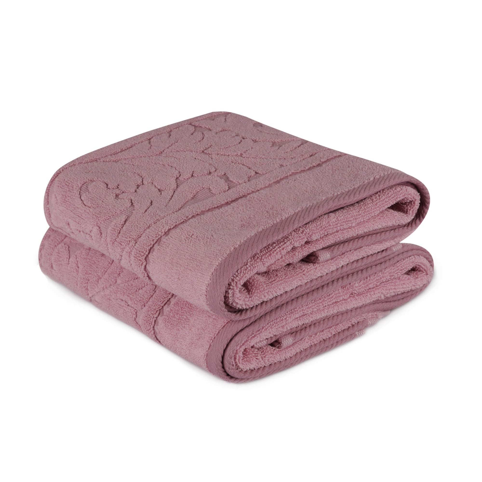 WELL HOME MOBILIARIO & DECORACIÓN Hand Towel Set (2 Piece) Pale Pink, Pink Stick, 50x90 - Image 3
