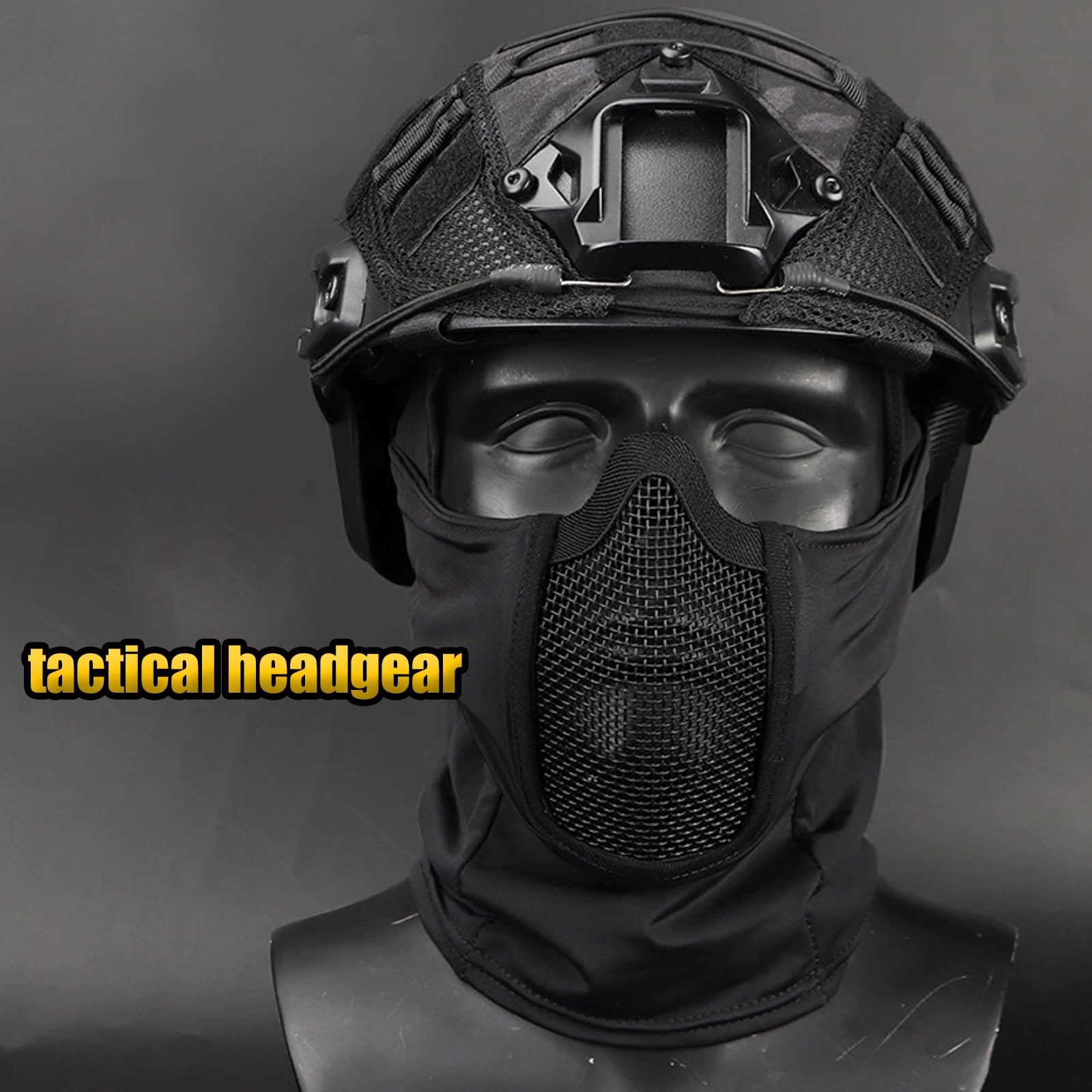 Cagoule en Maille, Accessoires D'airsoft, Masque Tactique Étanche, Protection Intégrale du Visage pour la Chasse Le Cyclisme et Les Activités de Plein Air