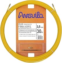 Anguila| Guía Pasacables | Fibra de Vidrio Reforzada + Propileno | Terminales Intercambiables | Color Amarillo | Diámetro 3,5mm | 30 metros