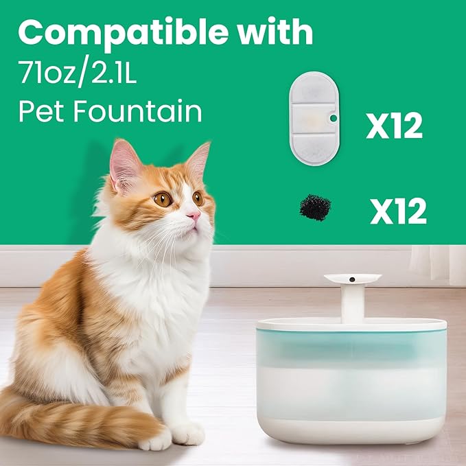 24 Filtros para Fuente de Agua para Gatos Compatibles con PETLIBRO miniatura 3