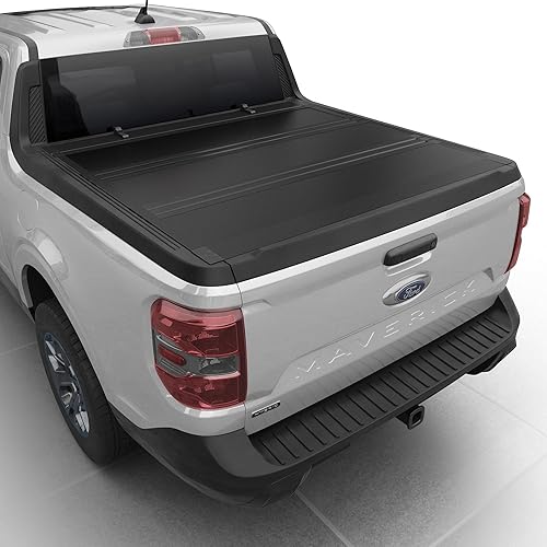 Toptiny Low Profile Flip Up Truck Bed Tonneau Cover Fits 2022-2026 Ford Maverick 4'6" Bed (54.4")