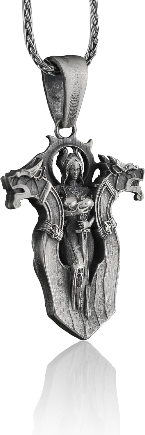 Goddess Freyja Charm Necklace, Freyja Necklace,Viking Jewelry,Viking Christmas Gift, Pagan Pendant, Norse Jewelry For Men,Norse Mythology - Image 2