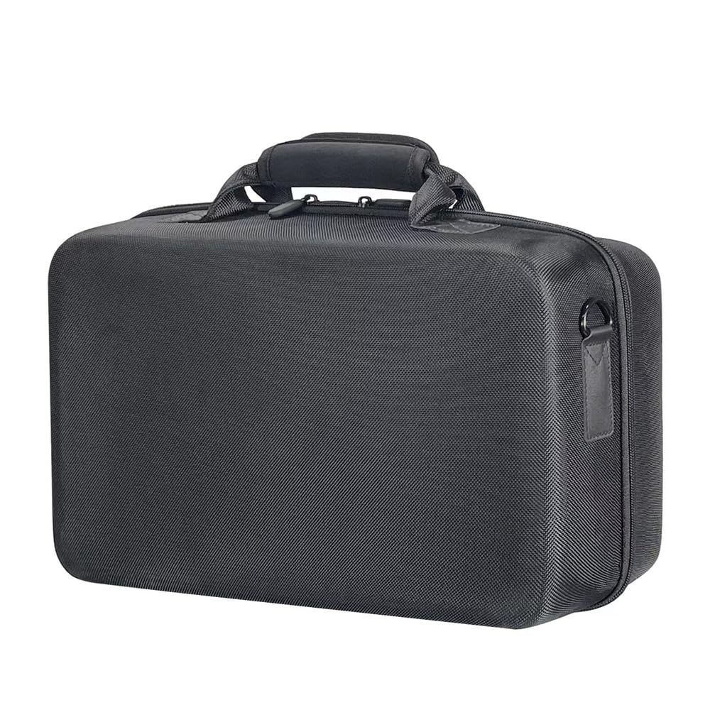 Funda de Transporte rígida Consola para PS5 Slim Funda Protectora Organizador de Viaje Resistente a los arañazos Bolsa de Almacenamiento portátil con Correa para el Hombro (Negro)