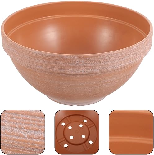 Miniatura 6 de Yardwe Maceta de plástico para orquídeas, maceta engrosada para drenaje de macetas para balcón, oficina, uso de material plástico