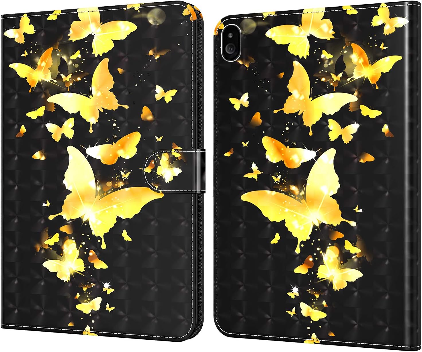 GLANDOTU Case for Lenovo Tab M10/ P10 TB-605L/ X605F 10.1 inch Tablet Case Flip Wallet PU Leather Cover with Magnetic Button Standing Funstion Full Body Protective Phone Cases - Image 3