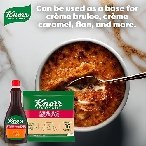 Miniatura 3 de Knorr Professional Creme Caramel Flan - Mezcla de postre de flan, 0.00 oz de grasa trans, 8 onzas (paquete de 6)