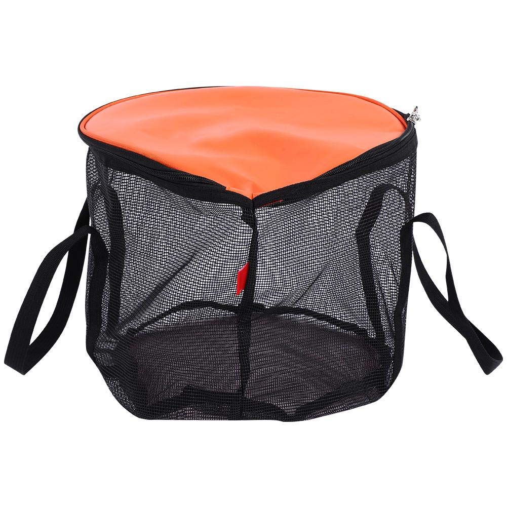 Wakects Secchio Pieghevole 30L per Campeggio, Viaggio e Giardinaggio, Bacinella d'Acqua in PVC con Rete